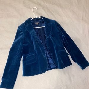 Ann Taylor Velvet Blue Blazer
